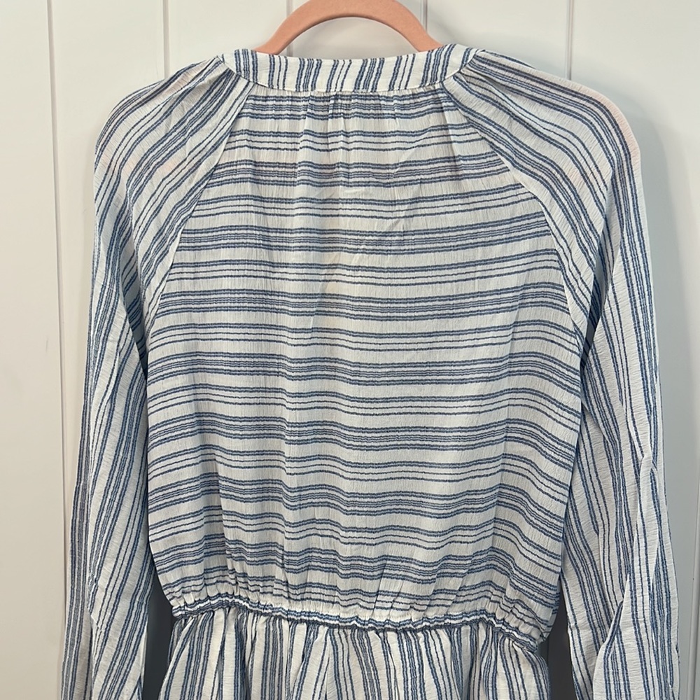 🆕Hem & Thread Striped Romper Button Front Tie Waist Detail S,M & L Available - Picture 10 of 10